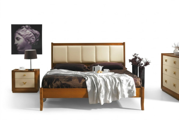 Juego de lujo de 3 piezas para dormitorio cama mesita de noche camas dobles marco de cama de madera nuevo