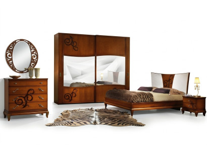 Juego de lujo de 3 piezas para dormitorio, cama, mesita de noche, camas, cama doble de madera, nuevo.