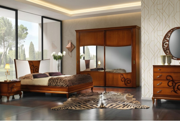 Cama Camas dobles Estructura de cama moderna Camas Marco de cama Madera Hotel Diseño Nuevo