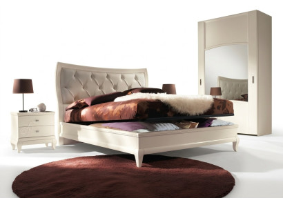 Dormitorio Cama Mesita de noche Camas dobles Marco de cama moderno Conjunto de camas de 3 piezas.