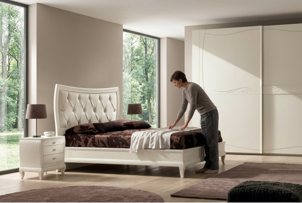 Cama camas dobles Estructura de cama moderna Camas dobles Marco de cama Diseño Muebles Nuevo