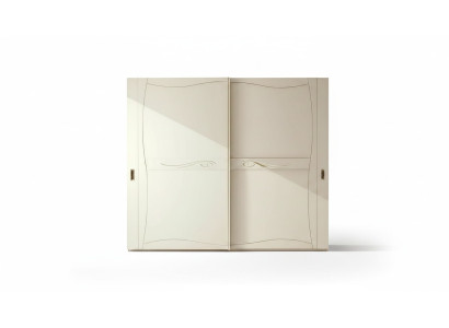 Armario de lujo con puertas correderas Diseño de madera para dormitorio
