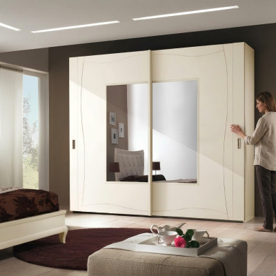 Armarios armario de dormitorio con puertas correderas armario de pared diseño de madera