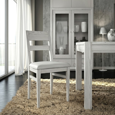 Silla de comedor de 1 plaza de madera de lujo de diseño de muebles de clase.