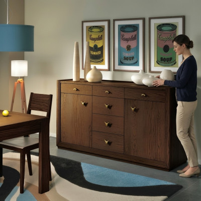 Cómoda Aparador Armario Lujo Cómoda Armario Estante Muebles Armario de madera Italia