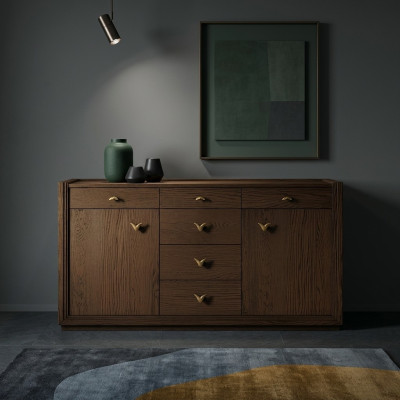 Cómoda Aparador Armario Lujo Cómoda Armario Estante Muebles Armario de madera Italia