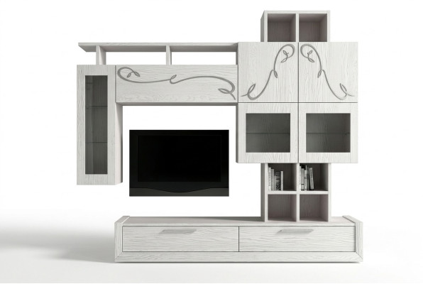 Mueble de salón, pared de TV, unidad mural, muebles de salón RTV, armario, estante
