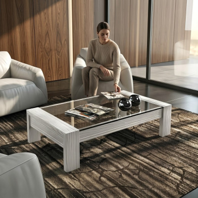 Mesa de centro Mesa Mesa auxiliar Diseño Sala de estar Madera Café Sofá Italiano
