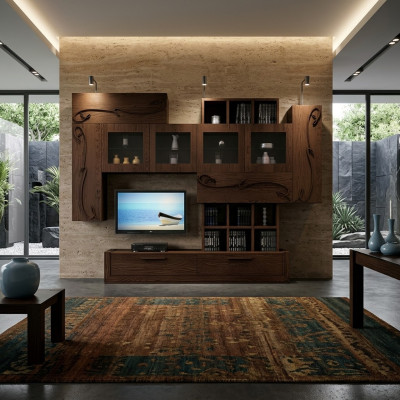 Mueble de pared para TV, mural, muebles de salón, RTV, armario, estante.