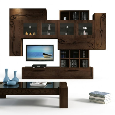 Mueble de pared para TV, mural, muebles de salón, RTV, armario, estante.