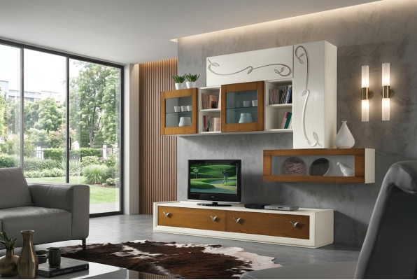 Mueble de pared para TV, mueble para sala de estar, mueble de salón de lujo, mueble de RTV, armario, estante.