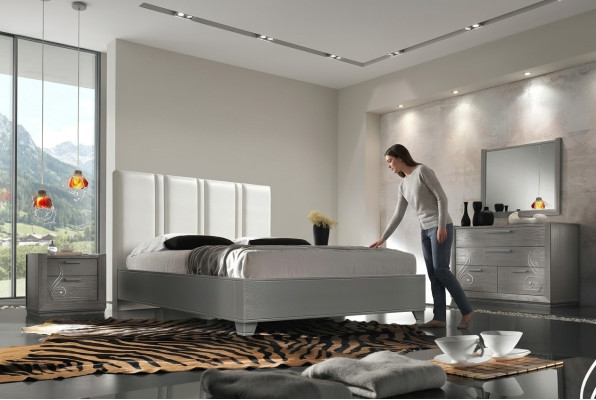 Cama Doble Moderna Estructura de Cama Marco de Cama Doble Marco de Cama Acolchado Diseño Nuevo