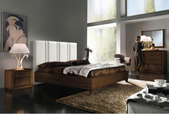 Cama Dobles Moderna Estructura de Cama Camas Dobles Marco de Cama Tapizado Diseño Nuevo