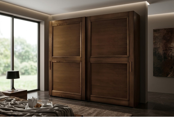 Armario para la ropa armarios armario de lujo diseño moderno de puertas correderas de madera