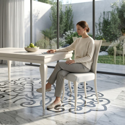 Silla de comedor Silla tapizada Sillón Sillas de madera Diseño moderno Asiento Nuevo