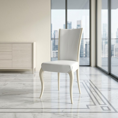 Silla de comedor Silla tapizada Sillón Sillas de madera Diseño moderno Asiento Nuevo