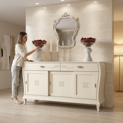 Cómoda armario lujo cómodas armario estante consola muebles armario madera Italia nuevo