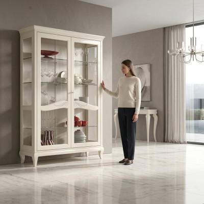 Vitrina de escaparate de lujo, vitrinas de vidrio armario de madera estante moderno armarios nuevos