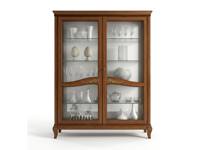 Vitrina de lujo Vitrinas de escaparate Vitrinas de vidrio Armario de madera Estante moderno Armarios nuevos