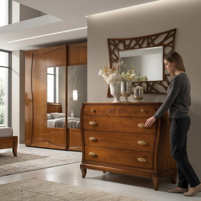 Diseño cómoda armario lujo madera cómoda armario estante consola muebles aparador
