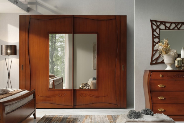 Armario armarios Armario Ropa Lujo Puertas Correderas Diseño Madera Moderno