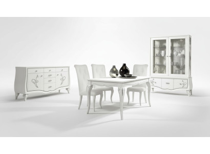 Comedor mesa de comedor silla cómoda vitrina grupo mesa madera mesas conjunto de lujo 7 piezas.