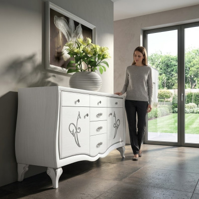 Cómoda xxl Aparador Armario Lujo Cómodas Armario Estantería Consola Muebles Nuevo