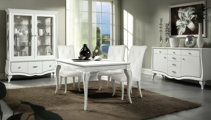 Mesa Madera Mesas Diseño Moderno Comedor Lujo Italia Mesa Extensible