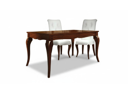 Mesa extensible de comedor de madera de diseño moderno de lujo.