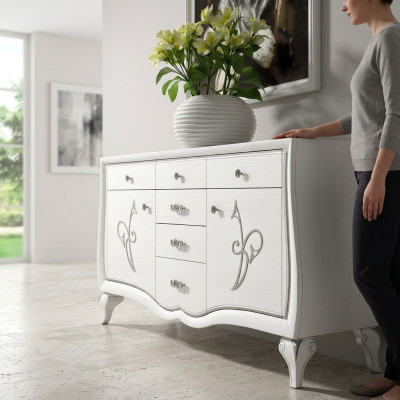 Cómoda Cómoda Cómodas Diseñador de lujo Armarios de madera Buffet moderno Nuevo