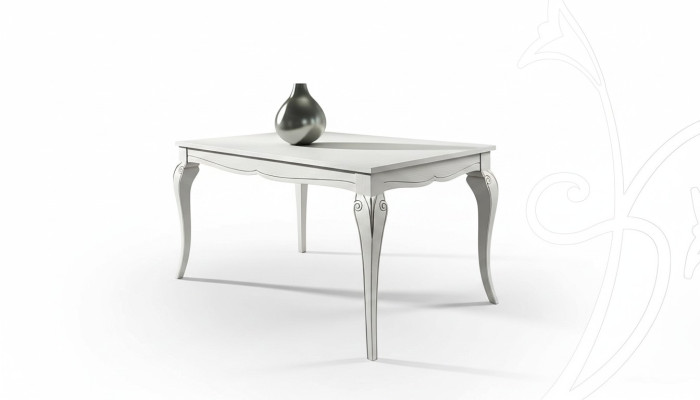 Mesa extensible Mesa xxl Mesas Modernas Diseño de comedor de madera blanco nuevo