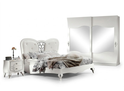 Dormitorio cama mesita de noche camas madera diseño marco de cama juego nuevo set de 3 piezas