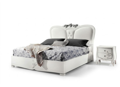 Dormitorio Cama Mesita de noche Camas Lujo Marco de cama doble Conjunto de 3 mesitas de noche