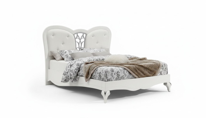 Cama tapizada Diseño lujo Doble Cama de hotel Dormitorio Estructuras de cama de madera