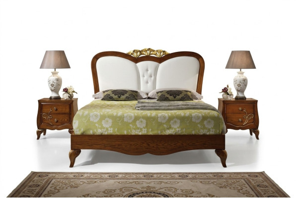 Dormitorio Cama Mesita de noche Diseño de madera Camas Mesitas de noche Juego de 3 piezas Conjuntos de muebles