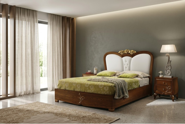 Cama lujo Camas Estructura de cama madera Doble Dormitorio Moderno Con función cama.