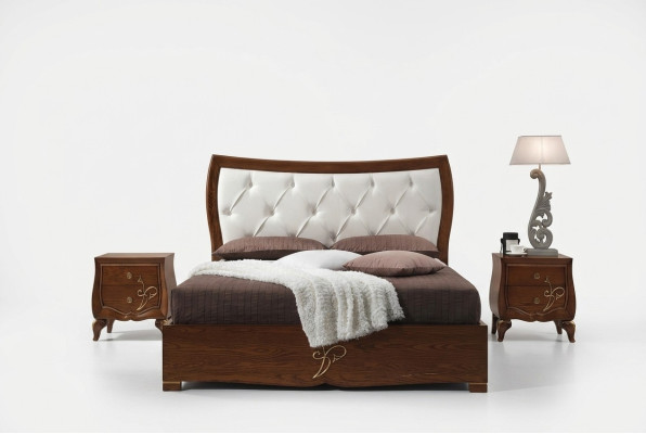 Cama camas marco de cama madera dormitorio doble marrón moderno cama doble mobiliario