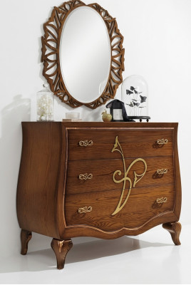 Cómoda armario de lujo, cómoda armario estante consola mueble armario de madera espejo.