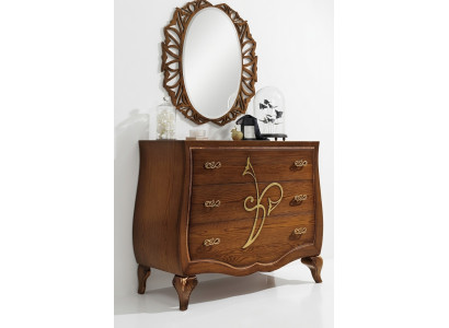 Cómoda armario de lujo, cómoda armario estante consola mueble armario de madera espejo.