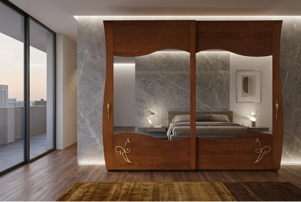 Armario Armario Espejo Madera Muebles Armarios Guardarropa Madera Italia Nuevo