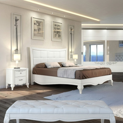 Cama cama doble camas acolchado madera diseñador doble marco de cama blanco marcos de cama