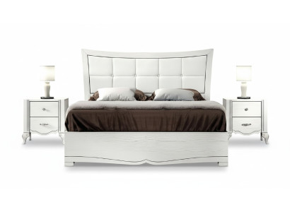 Dormitorio Cama Mesita de noche Camas Madera Conjunto Moderno Mesitas de noche Set de 3 piezas.