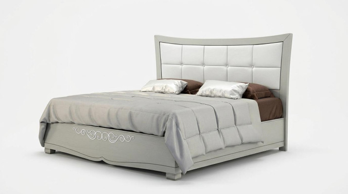 Cama Acolchada Diseño Lujo Cama Doble Dormitorio Madera Moderna Estructura de Cama Nueva