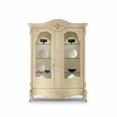 Vitrina Muebles de lujo italianos Vitrinas Armario de cómoda de vidrio Diseño de armario