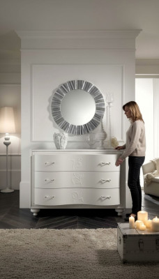Cómoda Diseñador Cómoda Aparador Mesa Auxiliar Armario Estante Lujo Moderno Madera