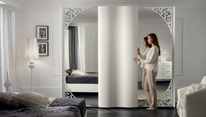 Armario de ropa Lujo Armario con puertas correderas Diseño de dormitorio Armarios de madera Nuevos
