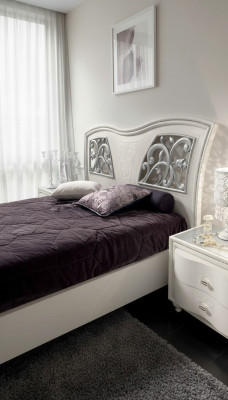 Estructuras de cama de madera modernas marco de cama cama doble diseño blanco cama doble