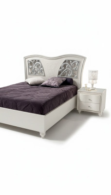 Estructuras de cama de madera modernas marco de cama cama doble diseño blanco cama doble