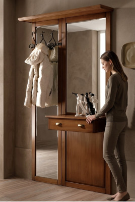 Armario de madera maciza italiano para dormitorio.