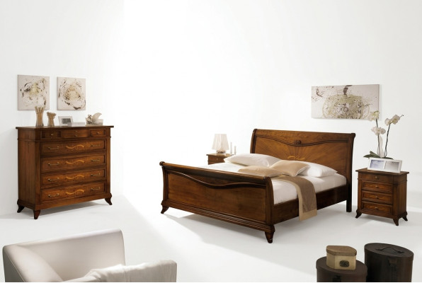 Cama clásica de lujo de cuero Chesterfield estilo antiguo para dormitorio de hotel.